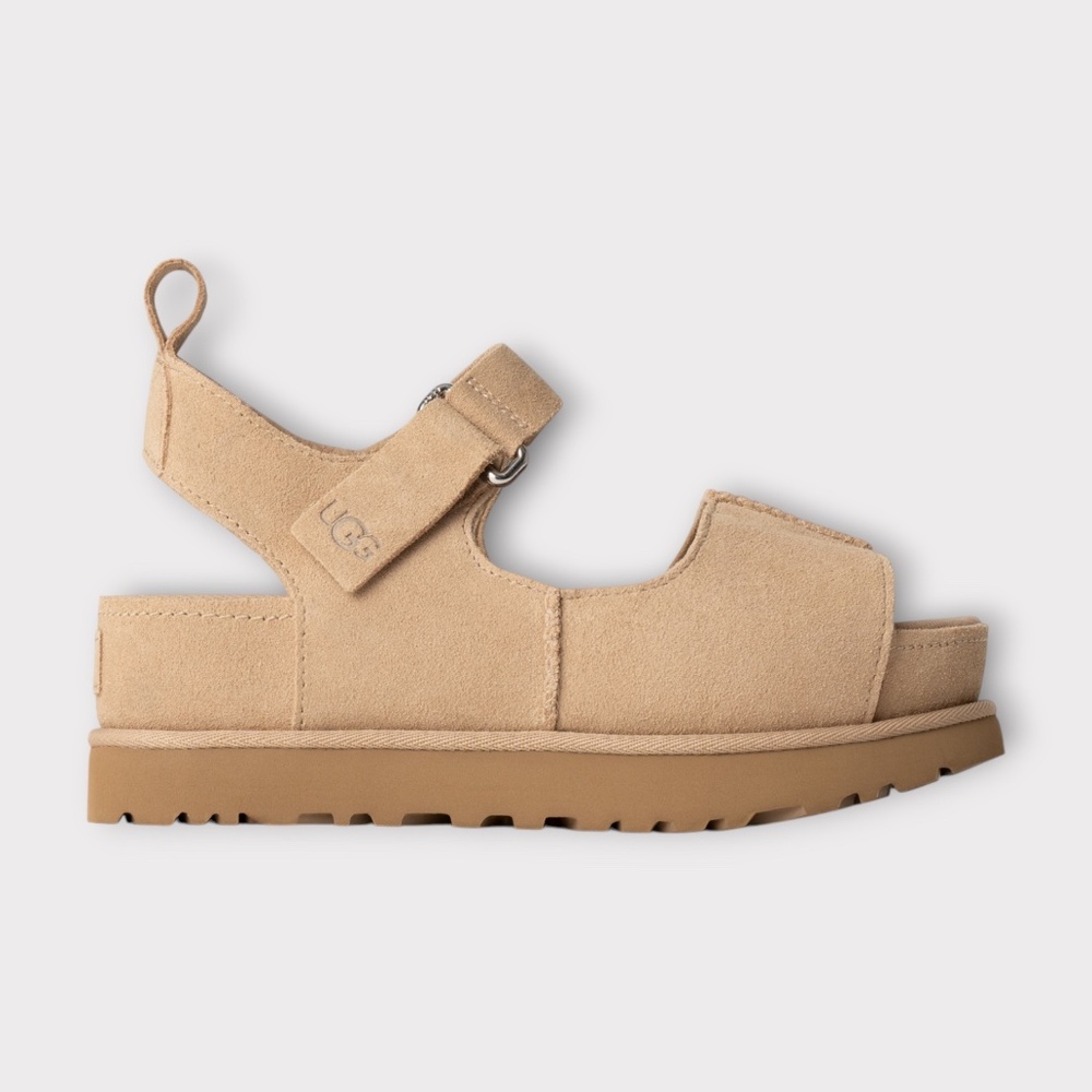 UGG Women's Goldenstar Hi Slingback Sandals in Sand Suede. 1167356